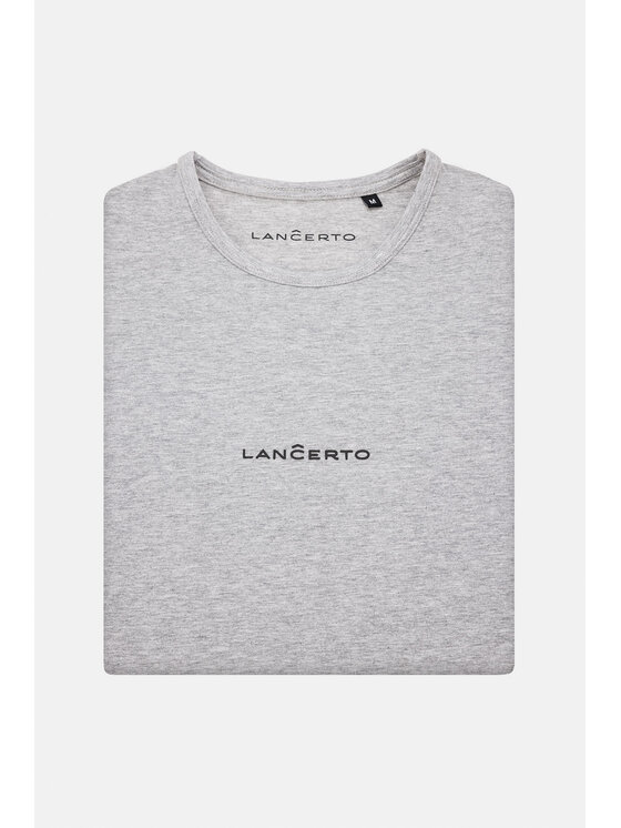 Lancerto Lancerto T-Shirt Steph TS073123000002 Szary Regular Fit