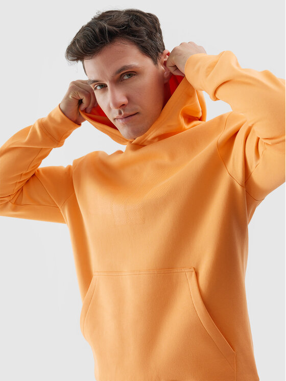 4F 4F Felpa 4FWSS24TSWSM0950 Arancione Regular Fit