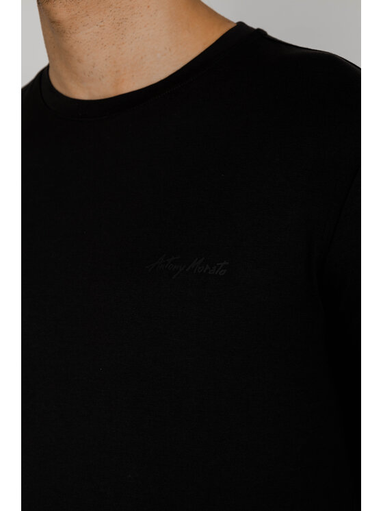 Antony Morato Antony Morato T-Shirt MMKS02324-FA120031 Μαύρο Shirt Fit