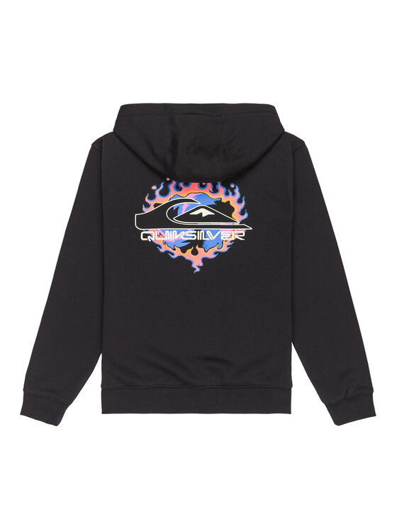 Quiksilver Quiksilver Μπλούζα Graphic Zip EQBFT03958 Μαύρο Regular Fit