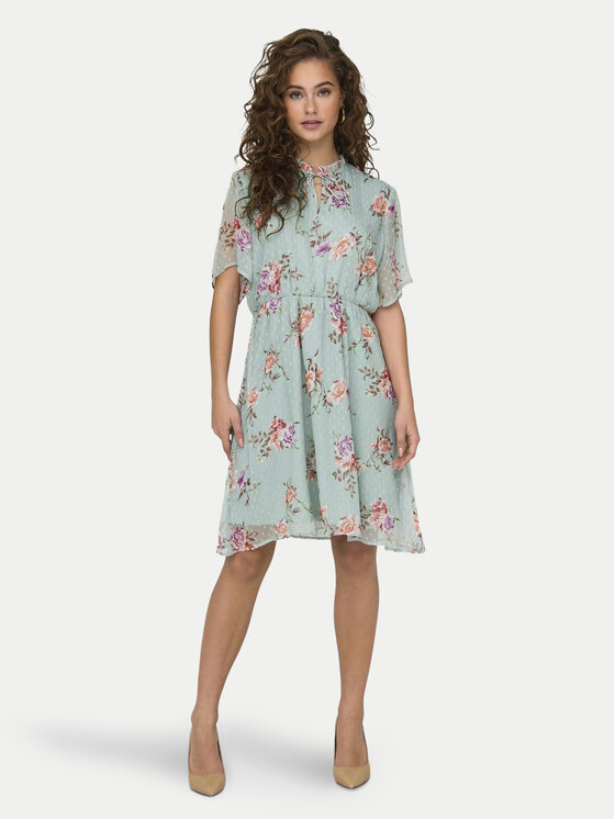ONLY ONLY Každodenné šaty Aida 15319705 Modrá Regular Fit