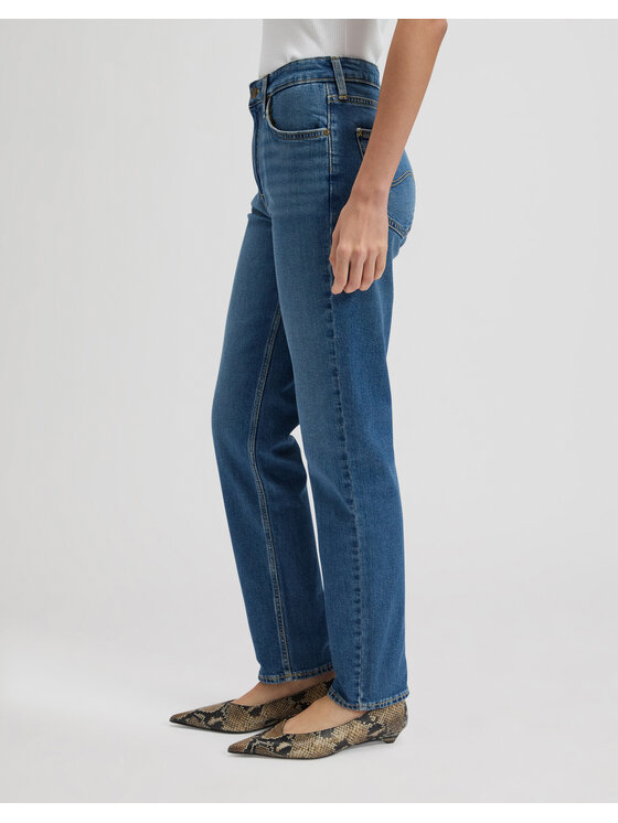 Lee Lee Jeansy CAROL Niebieski Straight Leg