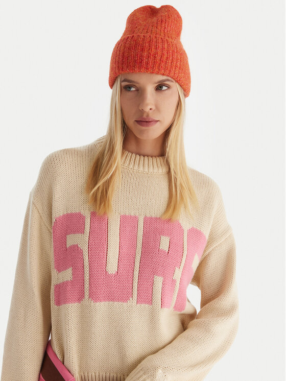 Roxy Roxy Džemper Exploring Heart ERJSW03674 Bež Regular Fit