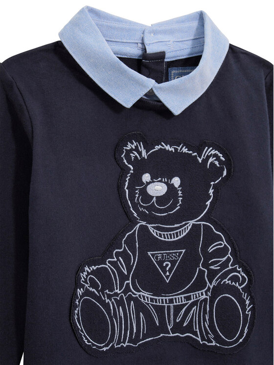 Guess Guess Set Bluse und Hose N5BG15KAX74 Dunkelblau Regular Fit