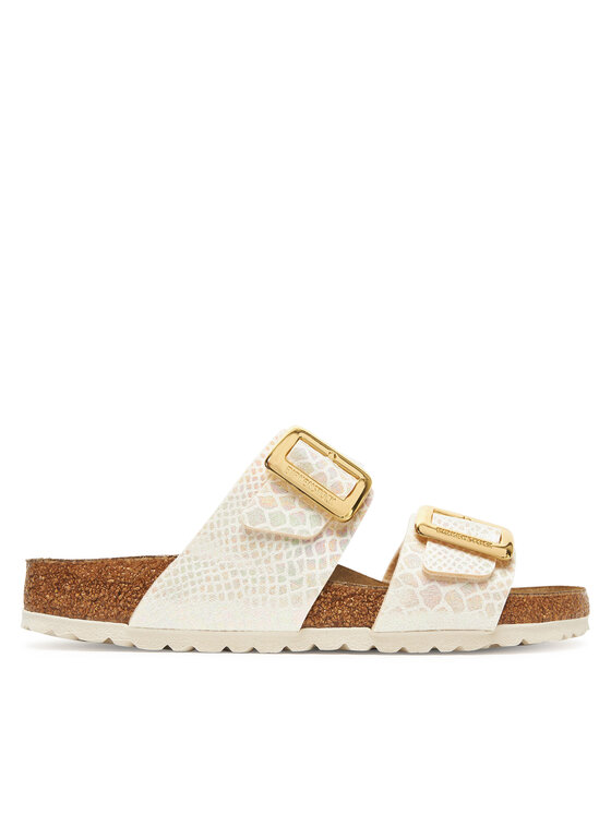 Birkenstock Birkenstock Klapki Sydney Cushion Buckle 1030258 Écru