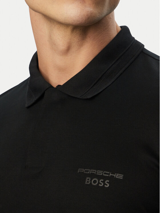 BOSS BOSS Polo särk PS Spirit70 50559801 Must Regular Fit