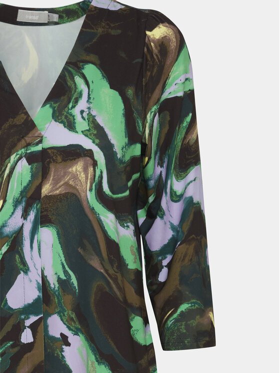 Fransa Fransa Rochie tip cămașă 20612138 Verde Regular Fit