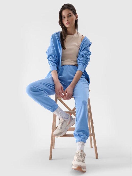 4F 4F Pantaloni da tuta 4FWMM00TTROF1138-32S Blu scuro Regular Fit
