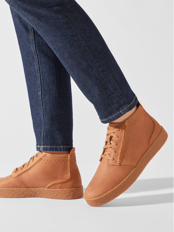 Clarks Clarks Trzewiki Streethill Mid 261745367 Beżowy