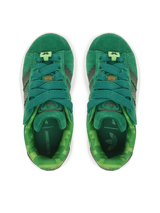 adidas adidas Sneakersy Campus 00S Comfort Closure Elastic Lace X Minecraft JS3788 Zelená