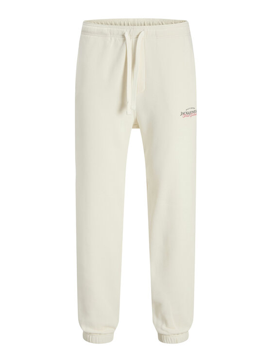 Jack & Jones Jack & Jones Teplákové nohavice Kane Billy 12283257 Krémová Relaxed Fit