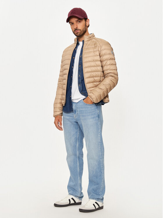Jott Jott Pūkinė striukė Mat P000MDOW02 Smėlio Slim Fit