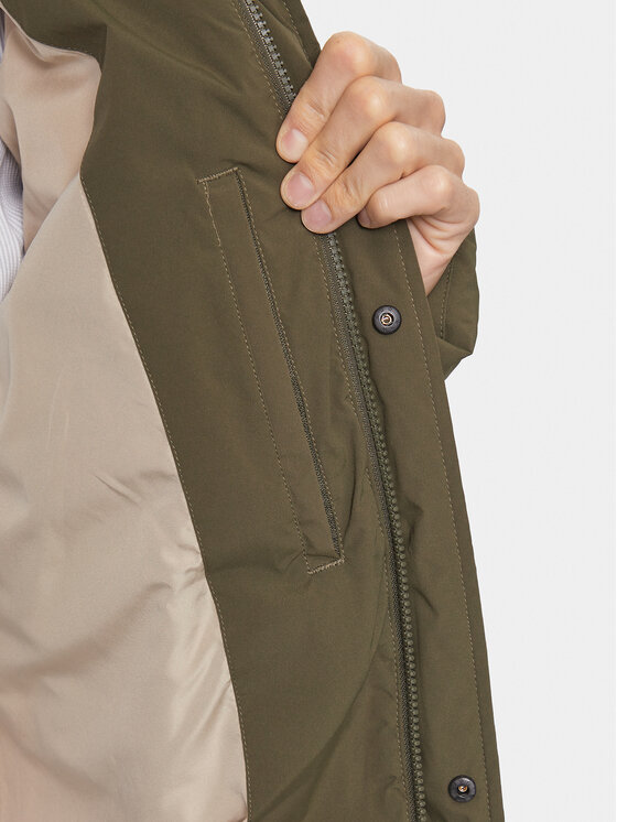 Les Deux Les Deux Pūkinė striukė Maddox LDM610060 Žalia Regular Fit