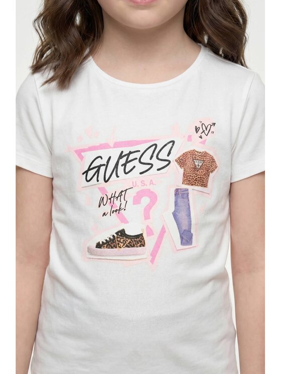 Guess Kids Guess Kids Tank top 183022 Biela Classic Fit