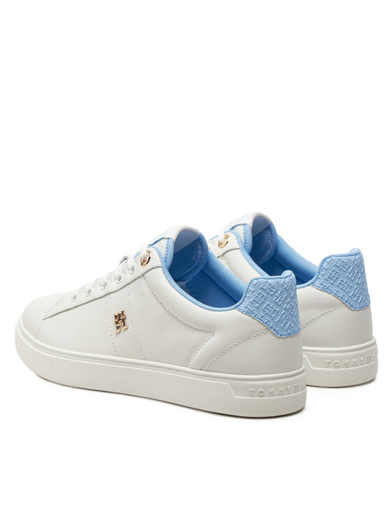 Tommy Hilfiger Tommy Hilfiger Sneakersy Elevated Essent Sneaker Monogram FW0FW07999 Écru
