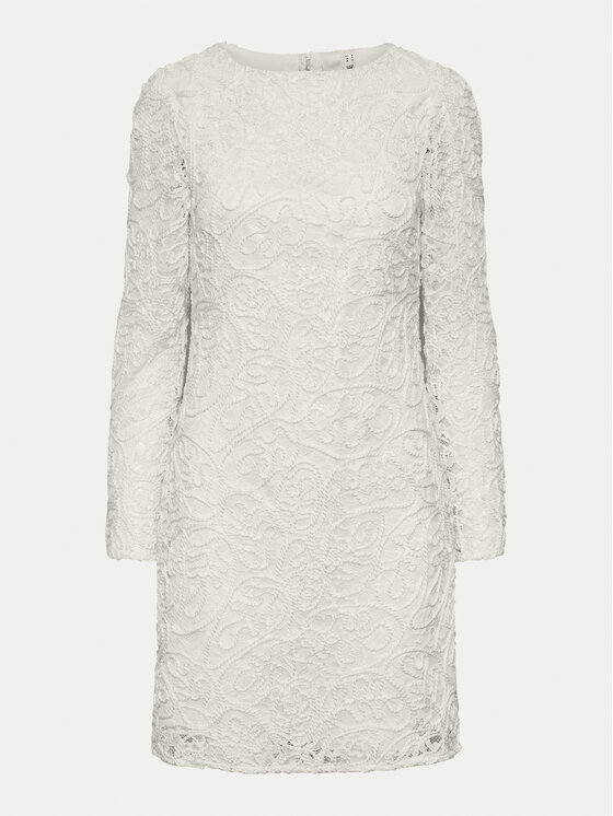 YAS YAS Kokteiļkleita Elenor 26032155 Écru Regular Fit