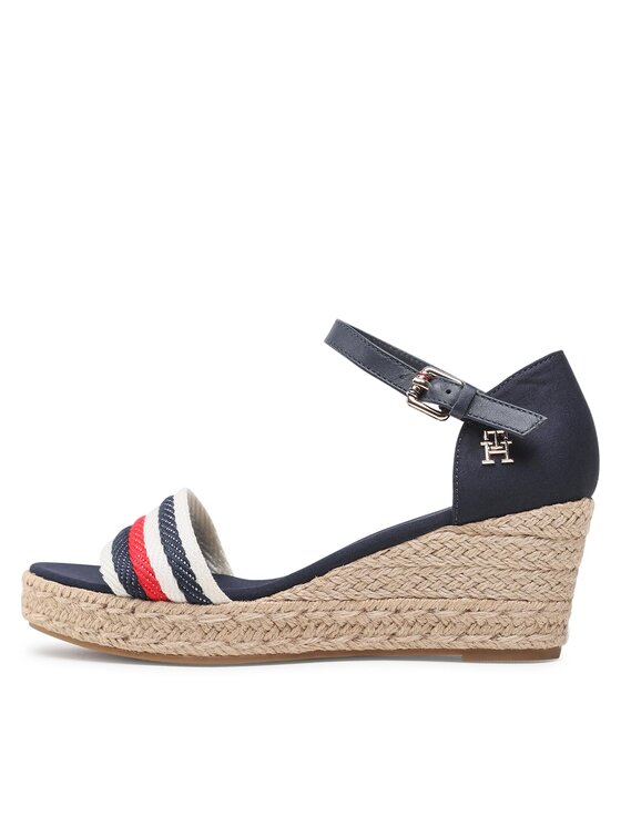 Tommy Hilfiger Tommy Hilfiger Espadryle Mid Wedge Corporate FW0FW07078 Granatowy