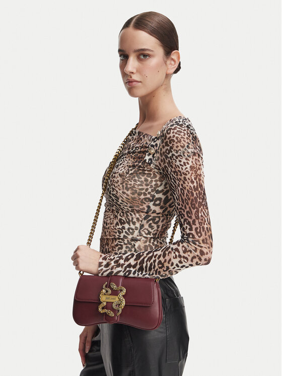 Just Cavalli Rankinė Iconic Snakes 81RA4BA7 ZSA89 Tamsiai raudona