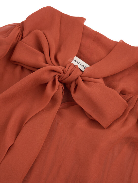 MARI PRETI MARI PRETI Abito da cocktail Romena Marrone Regular Fit