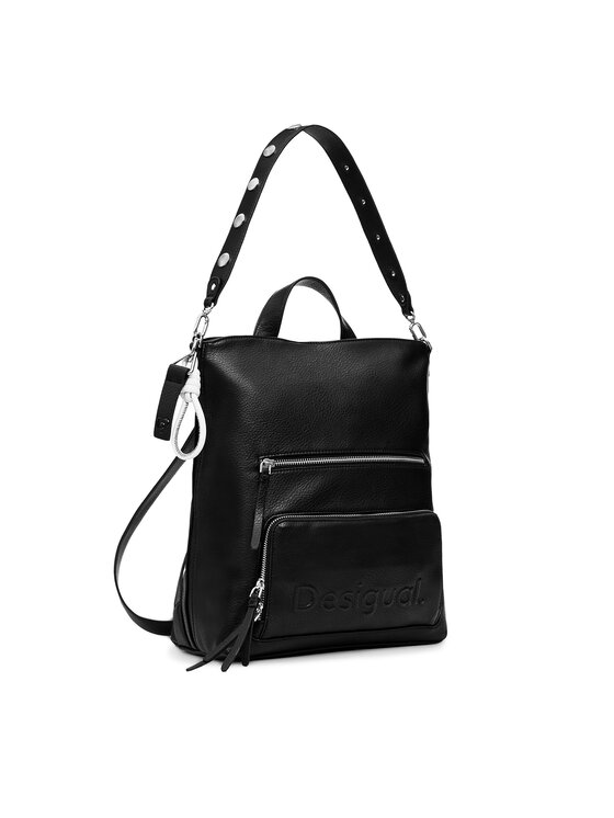 Desigual Desigual Mugursoma Preto 24WAKP03 Melns
