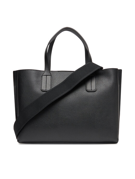 Tommy Hilfiger Tommy Hilfiger Kabelka Th Distinct Mini Tote AW0AW17459 Čierna