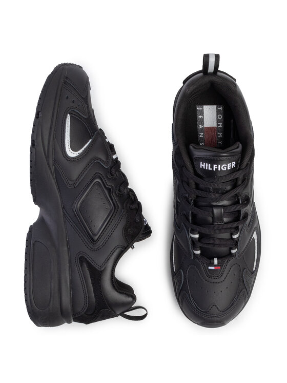 Tommy Jeans Sneakers Heritage Sneaker EM0EM00373 Schwarz Modivo