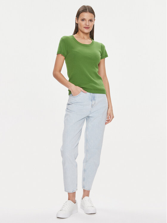 United Colors Of Benetton United Colors Of Benetton Majica 1091D1M10 Zelena Regular Fit