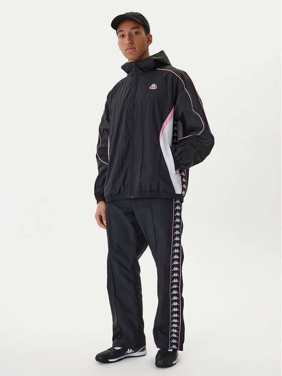 Kappa Kappa Spodnie dresowe 361W7JW Czarny Comfort Fit