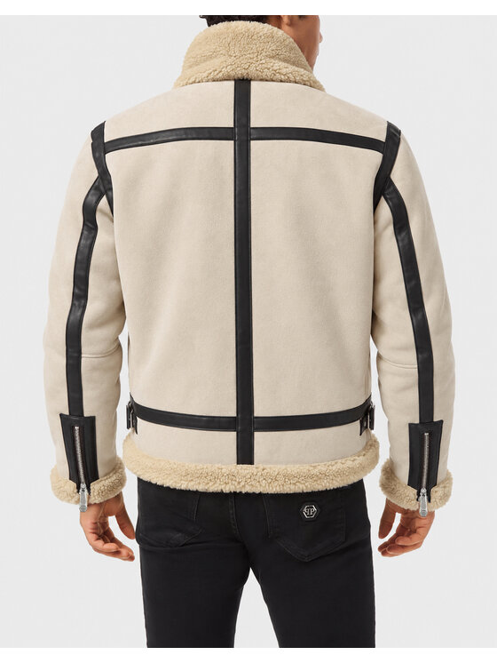PHILIPP PLEIN PHILIPP PLEIN Kurtka puchowa 31203 Beżowy Regular Fit