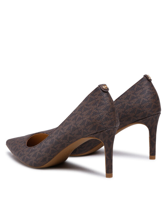 MICHAEL Michael Kors MICHAEL Michael Kors Pantofi cu toc subțire Alina Flex Pump 40F2HNMP1B Maro