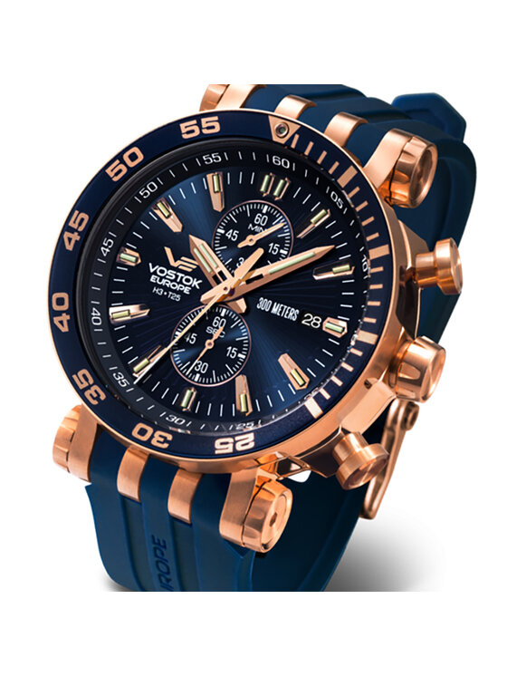 Vostok Europe Vostok Europe Zegarek VK61-575B590S Niebieski