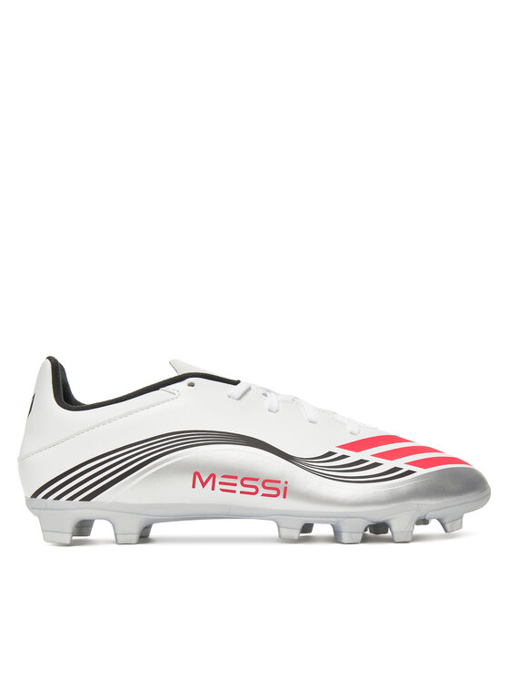 Ghete pentru fotbal adidas F50 Messi Club JP7443 Alb