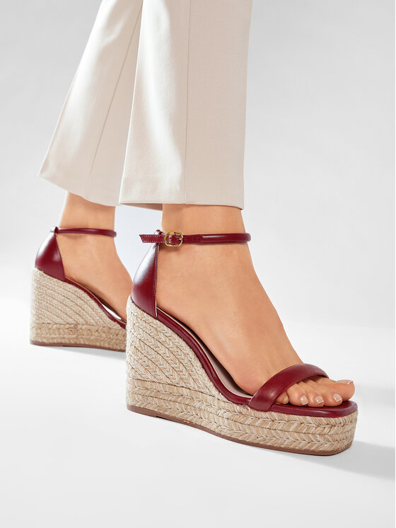 Stuart Weitzman Stuart Weitzman Espadrillas Nudist Espadril Wedge S0996 Rosso