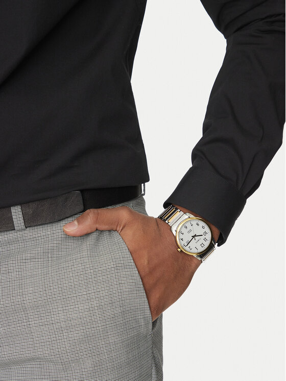 Timex Timex Zegarek TW2W52100 Srebrny