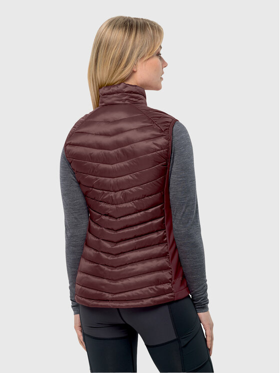 Jack Wolfskin Jack Wolfskin Vesta Routeburn Pro Ins Vest 1207202 Bordó Slim Fit