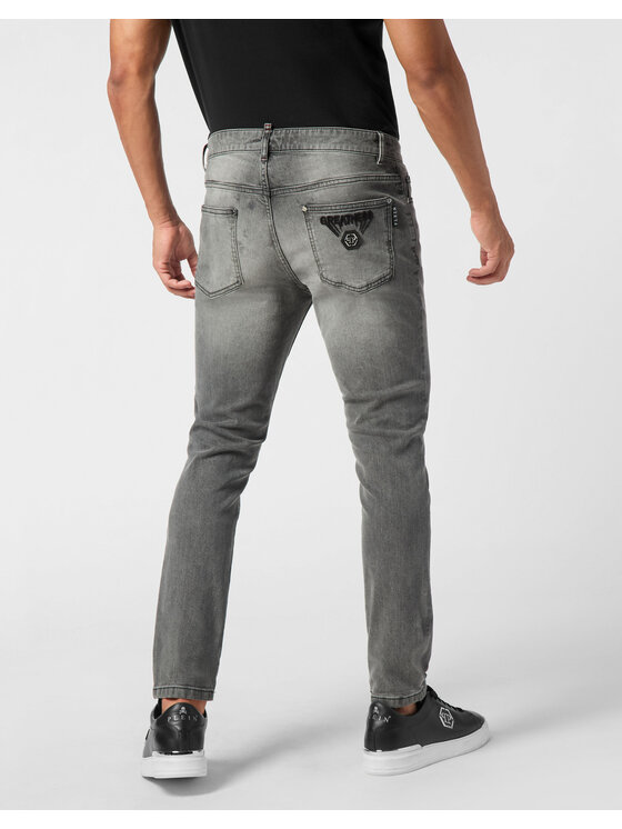 PHILIPP PLEIN PHILIPP PLEIN Jeansy 25899 Szary Skinny Fit