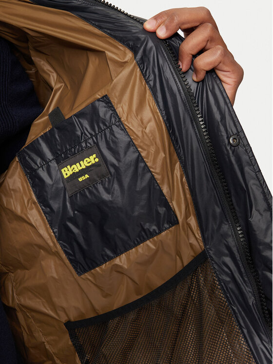 Blauer Blauer Μπουφάν πουπουλένιο 24WBLUC03025 Μαύρο Regular Fit
