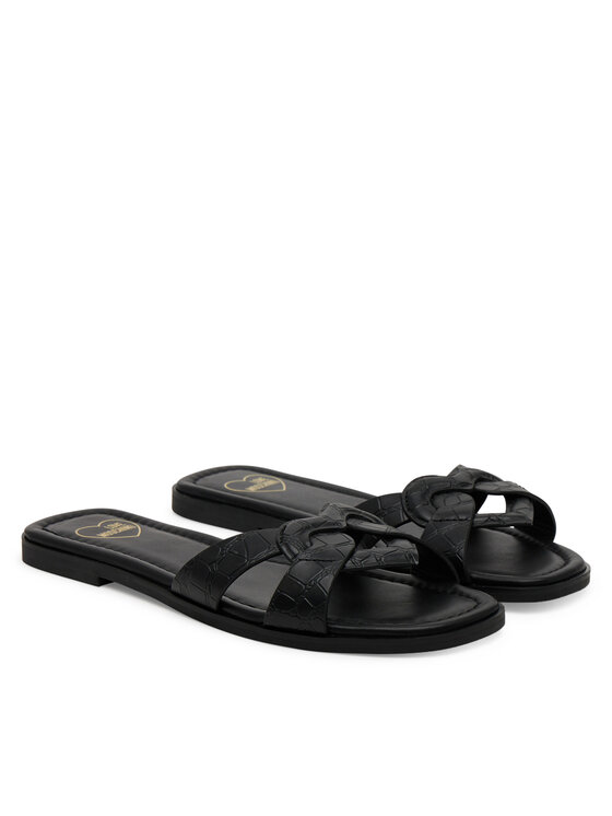 LOVE MOSCHINO LOVE MOSCHINO Klapki JA28092G1MIB0000 Czarny