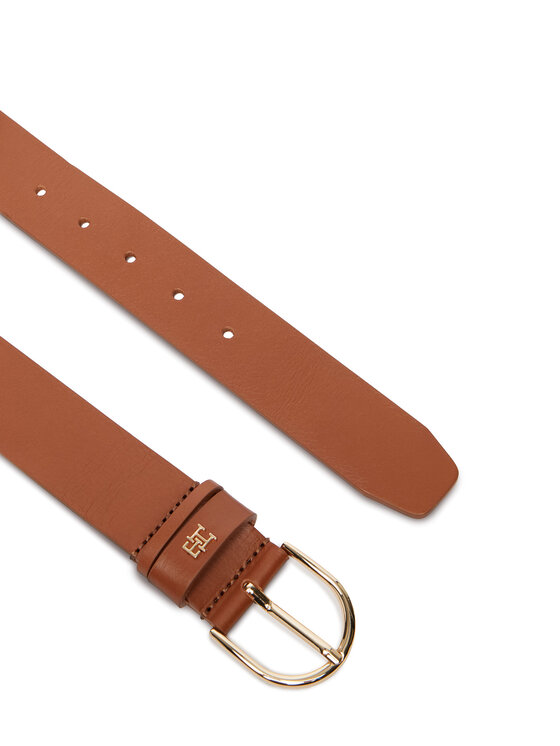 Tommy Hilfiger Tommy Hilfiger Pasek Damski Essential Effortless 3.5 AW0AW17757 Brązowy