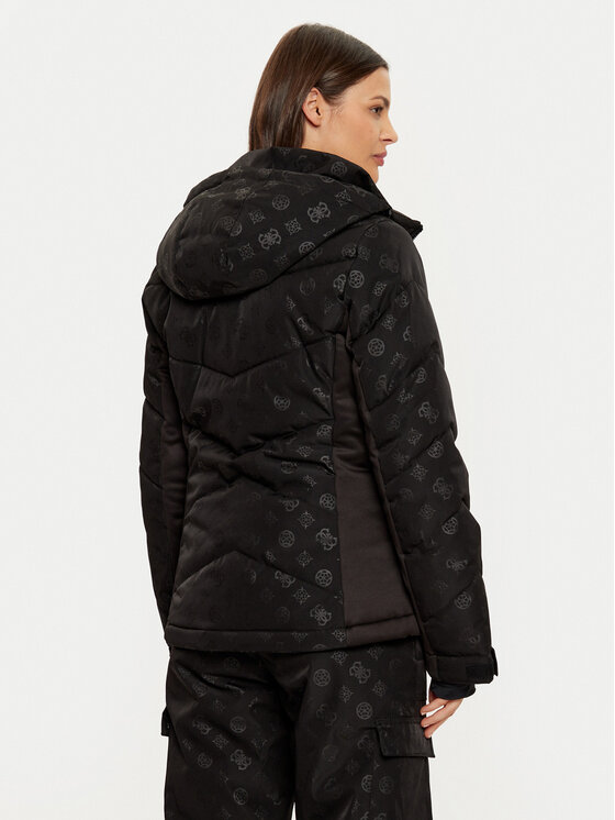 Guess Guess Μπουφάν για σκι W4PL3N WH0K0 Μαύρο Regular Fit