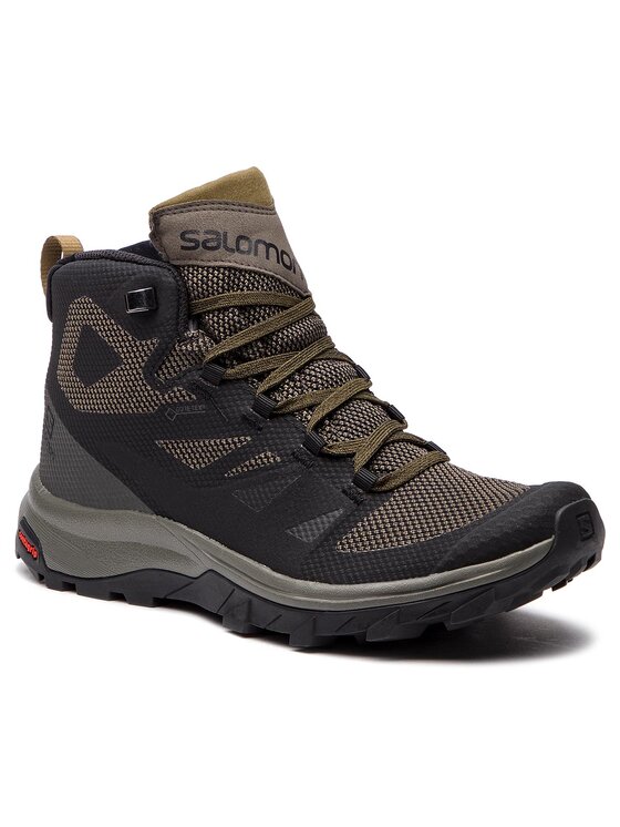 Salomon Salomon Trekking čevlji Outline Mid Gtx GORE-TEX 404763 27 V0 Črna