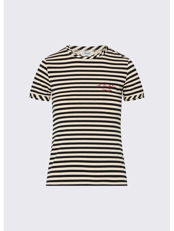 Liu Jo Liu Jo T-shirt WF6439J3988D3051 Bianco Slim Fit