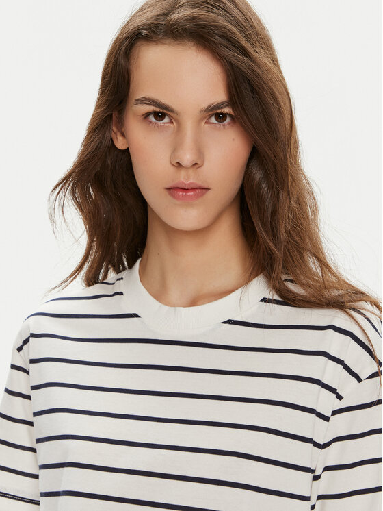 Gina Tricot Gina Tricot Футболка 23352 Білий Relaxed Fit