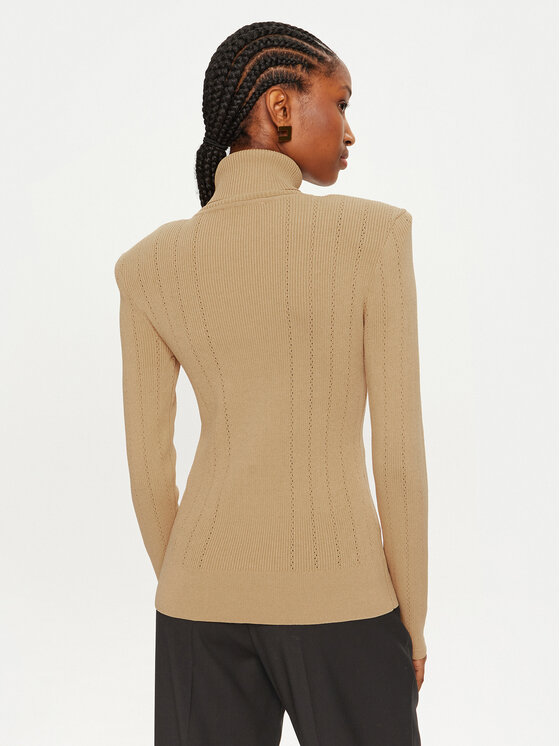 Gaudi Gaudi Rollkragenpullover 421FD53021 Beige Regular Fit