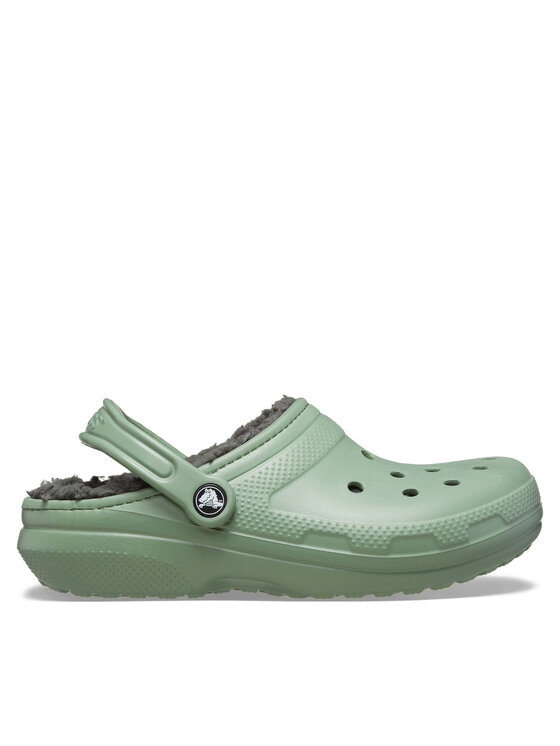 Crocs Iešļūcenes Classic Lined Clog 203591 Zaļš