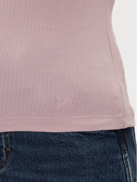 Lee Lee Топ Square 112363644 Фіолетовий Slim Fit