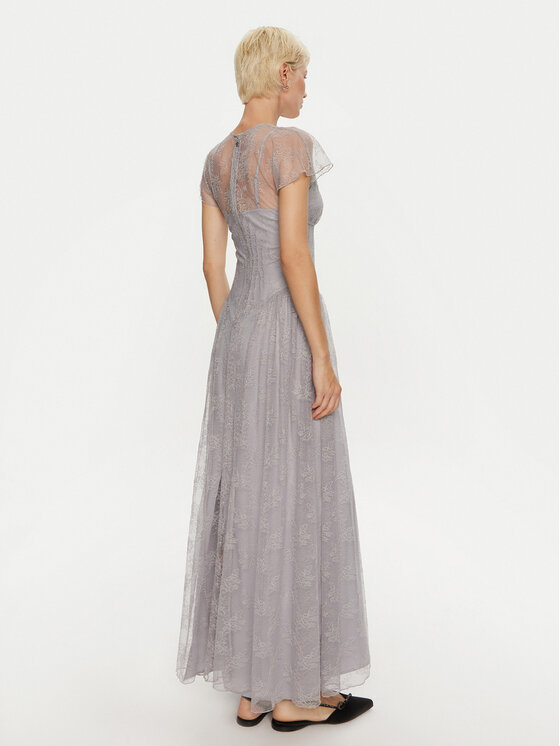 ROTATE ROTATE Abendkleid Kally 113275039 Grau Regular Fit