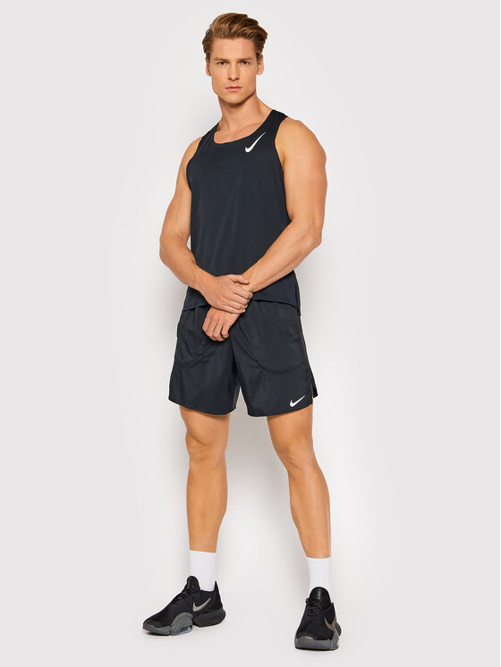 Nike Nike Koszulka techniczna Aero Singlet CJ7835 Czarny Slim Fit