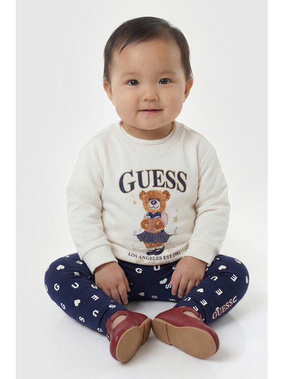 Guess Kids Guess Kids Sweter 183739 Beżowy Classic Fit