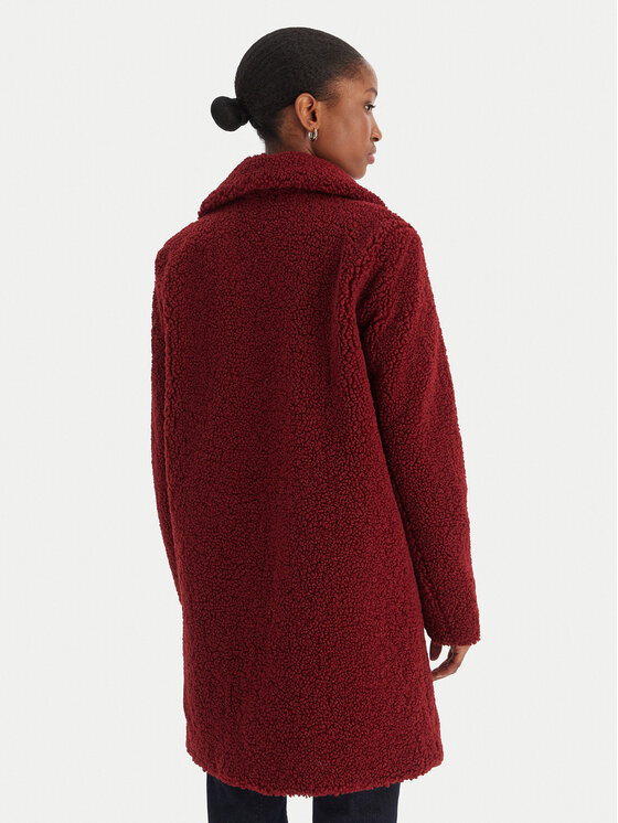 Vero Moda Vero Moda Дублянка Kylie Teddy 10289938 Бордовий Loose Fit